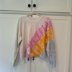 Electric & Rose Pink and Yellow Crew Neck Sweater